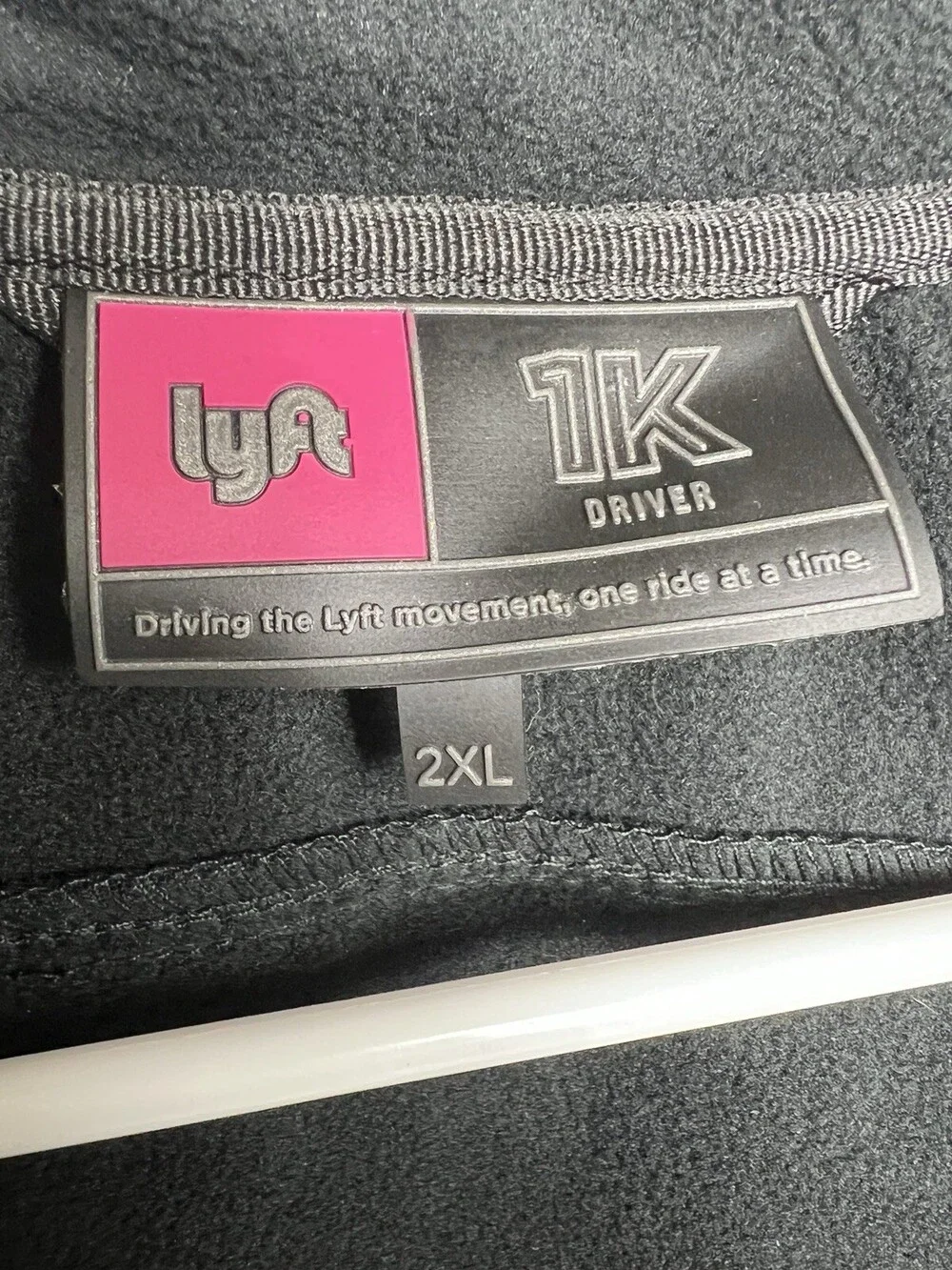 Lyft 1K Rides Men 2XL Softshell DriverJacket Fleece Lined Black Limited Edition